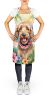 Otterhound Luau Apron Cooking Kitchen Server Baking Crafts Gardening for Adult Women Men, Unisex, Large, Multicolor