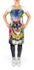 Chihuahua Luau Apron Cooking Kitchen Server Baking Crafts Gardening for Adult Women Men, Unisex, Large, Multicolor